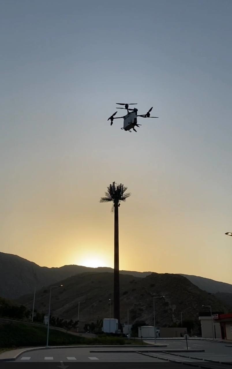 UVL Robotics launched the first in the Middle East service of daily drone-based parcels delivery