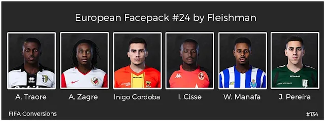 European Facepack #24 For eFootball PES 2021