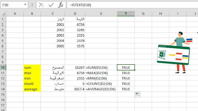 شرح صيغة الدالة FORMULATEXT في برنامج مايكروسوفت Excel
