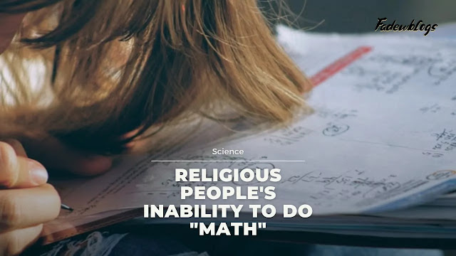 Religious people are weak at math