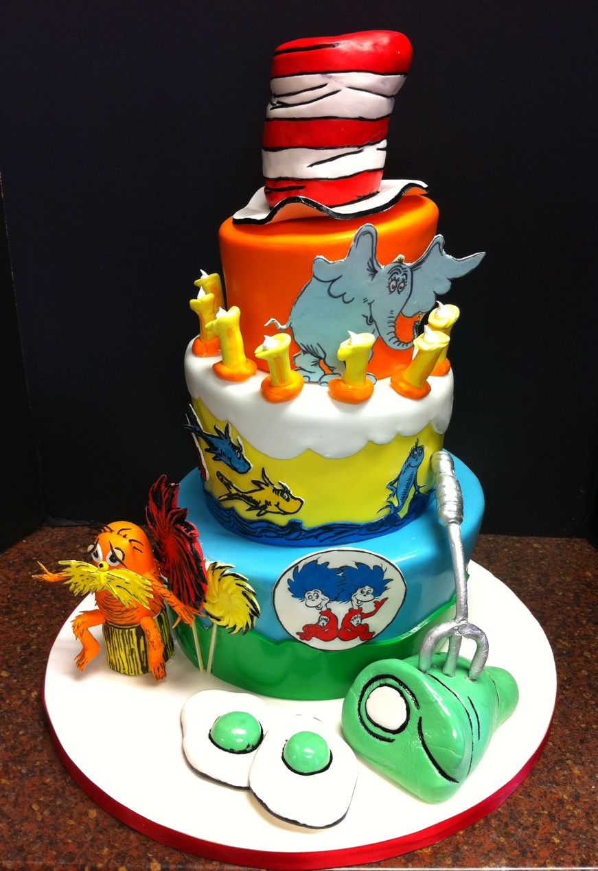 dr.seuss cake