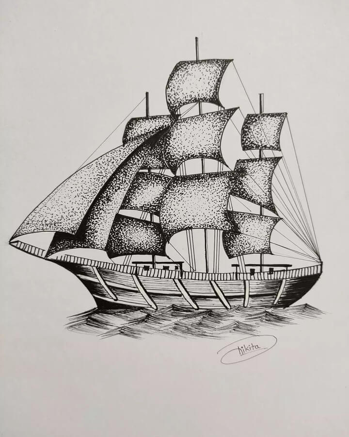 02-Sail-ship-Nikita-Devare-www-designstack-co
