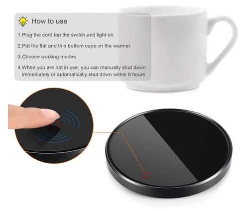 ZEYXINH Coffee Cup Warmer for Desk with Auto Shut Off