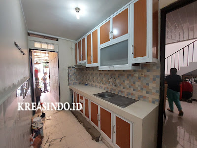 Kitchen Set Aluminium Pesanan Bpk Yudhistira di Cipayung Jakarta Timur Repeat order Kesatu