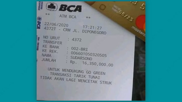 contoh gambar bukti transfer bca palsu