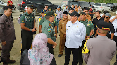 Pj Bupati Pidie Terima Kunker Pj Gubernur Aceh Tinjau Pembangunan Bendungan Rukoh