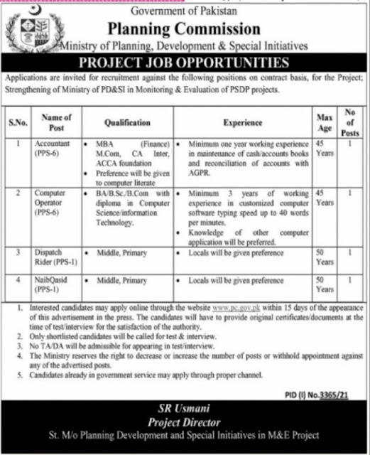 Ministry Of Planning Development Jobs