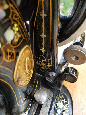 1881 Singer Model 12 Mother of Pearl
