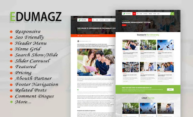  Edumagz Premium Responsive Blogger Template
