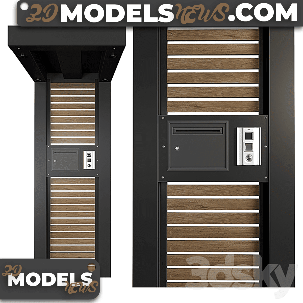Modern entrance model 01 4