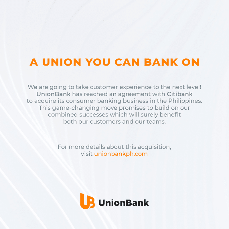UnionBank's statement on Facebook