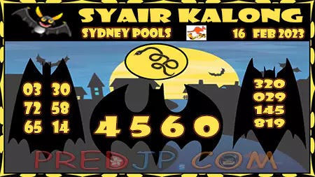 Prediksi Sydney Kalong Keramat Kamis 16-Feb-2023