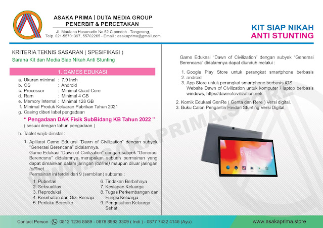 Kit Siap Nikah Anti Stunting Tahun 2022,KIT SIAP NIKAH,kit siap nikah 2022, harga kit siap nikah anti stunting, kit siap nikah anti stunting adalah, tujuan pengadaan kit siap nikah anti stunting, bkb kit stunting, stunting kit, komik genta dan rere, bkb kit stunting 2022