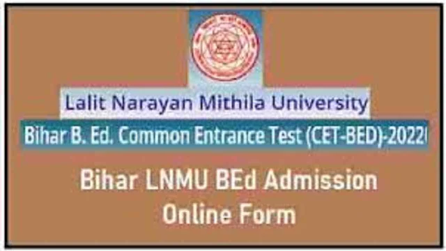 Bihar B.Ed Online Application Form 2022