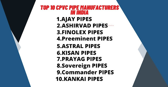 top 10 cpvc pipe manufacturers in india