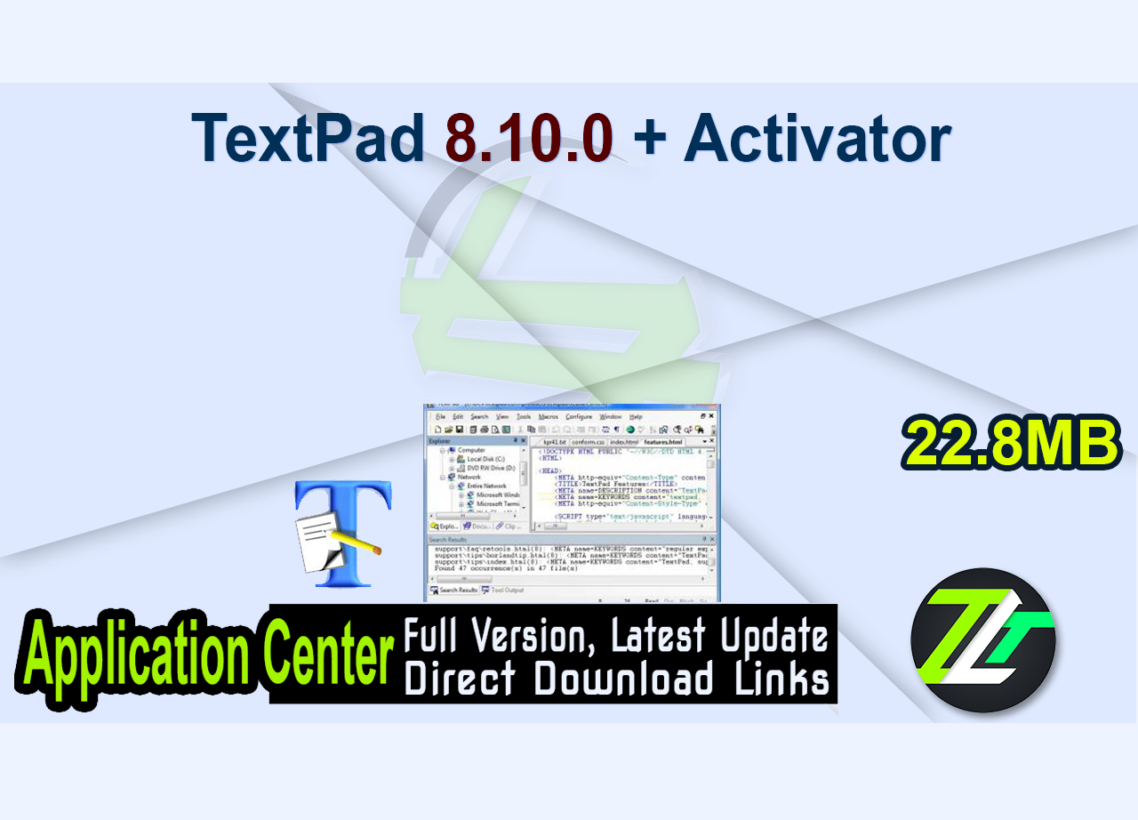 TextPad 8.10.0 + Activator