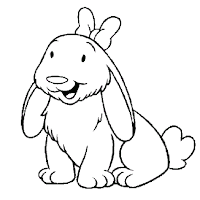 Daffodil the rabbit coloring page