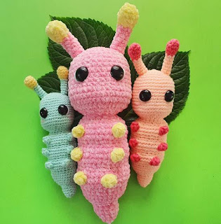 PATRON GRATIS GUSANO AMIGURUMI 50023 🐛