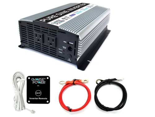 GoWISE Power 1000W Pure Sine Wave Inverter 12V DC to 120V AC