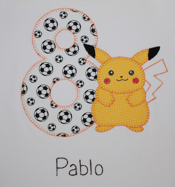 camiseta cumpleaños futbol Pikachu