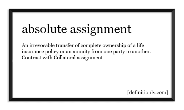 What is the Definition of Absolute Assignment?