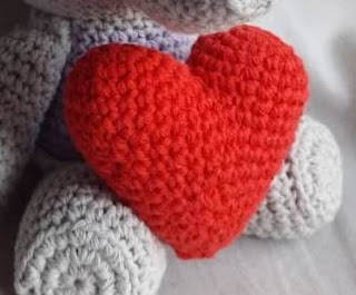 PATRON GRATIS CORAZON AMIGURUMI 48911 ❤️