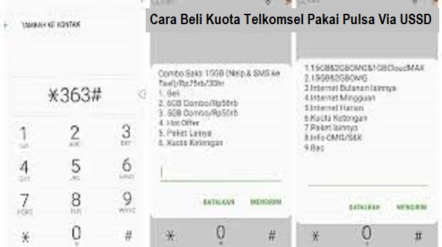  Sekarang ini cara beli paket Telkomsel bisa dilakukan secara mudah via USSD Cara Beli Kuota Telkomsel Pakai Pulsa Terbaru