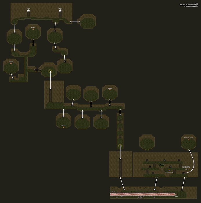 Romancing Saga 2 Termite Den Mole Village Map