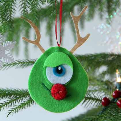 Mike Wazowski Rudolph Nose Ornament