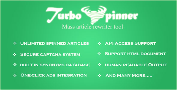 Turbo Spinner Article Rewriter