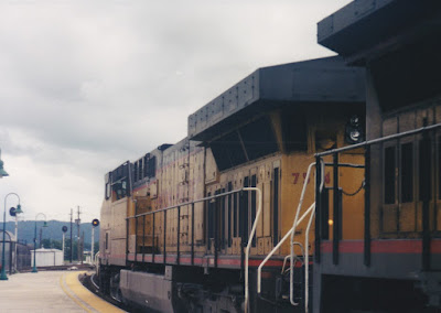 Union Pacific AC6000CW #7574 in Vancouver, Washington in June 2002