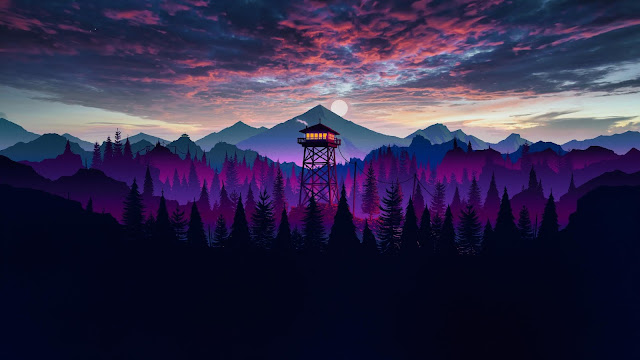 Firewatch background wallpaper 4k for pc