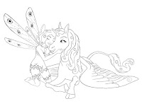 Mia and me coloring page for kids