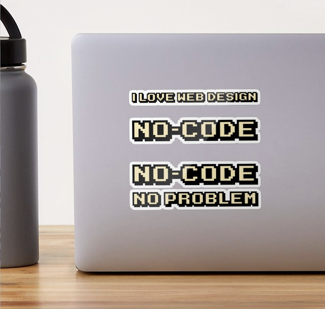 I love web design - No Code No Problem sticker pack