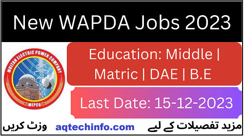 Latest WAPDA Jobs 2023 | Advertisement
