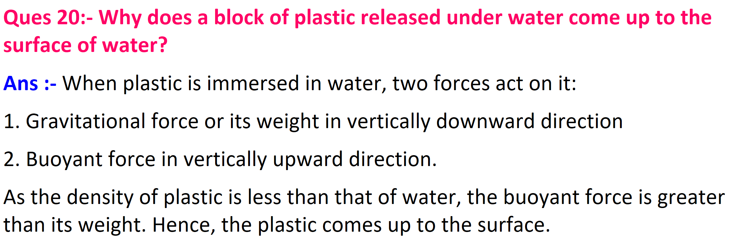 Class 9 Science Ch 9- Gravitation Exercise question Answer