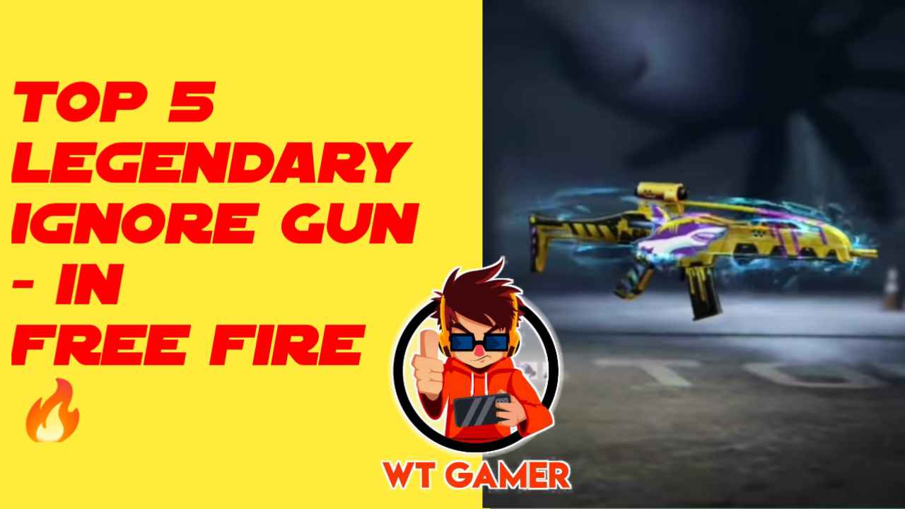 Top 5 Legendary Gun Skin ignore free fire 🔥