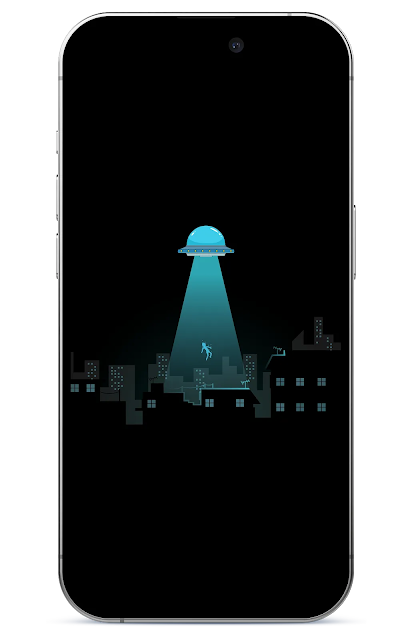 Black UFO Wallpaper iPhone