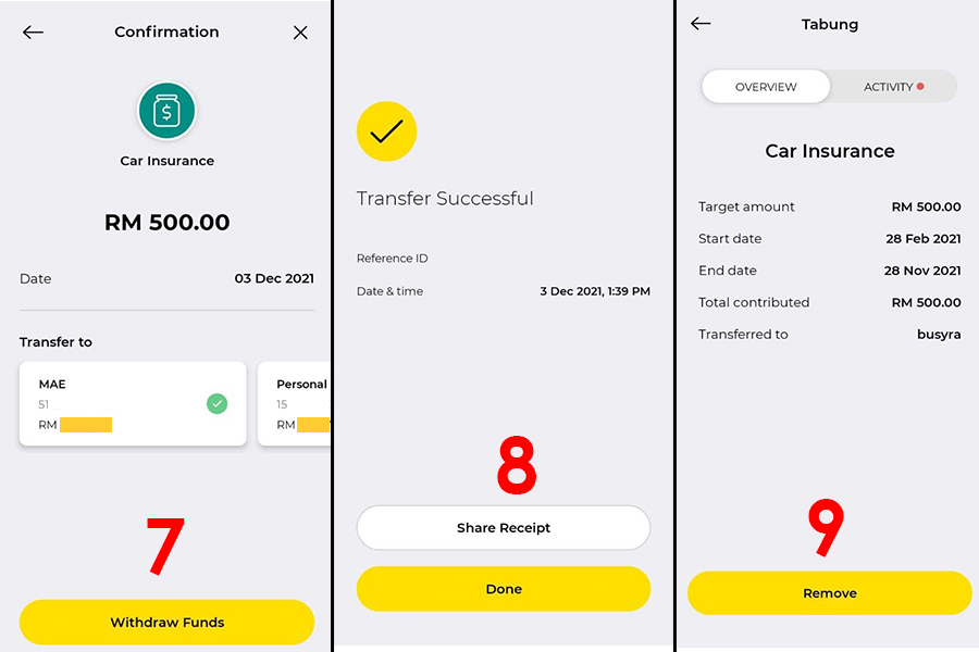 Duit Tabung Mae, Mae Maybank, cara withdraw duit mae, cara menabung di Mae,