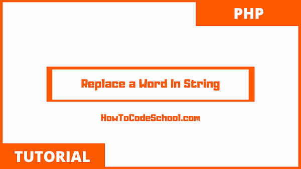 Replace a Word In String in PHP