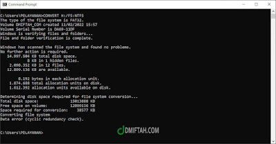 Convert-fat32-ke-ntfs-berhasil