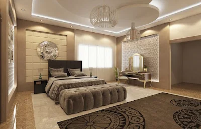 ديكورات غرف نوم راقيه وفخمه