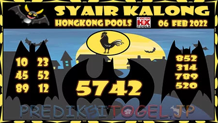 Syair Kalong HK Malam Ini 06-02-2022