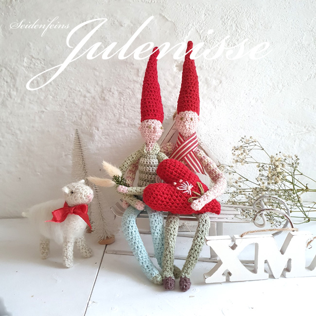 22 ? gehäkelte Weihnachtswichtel * Julenisse * crocheted scandinavian christmas imp