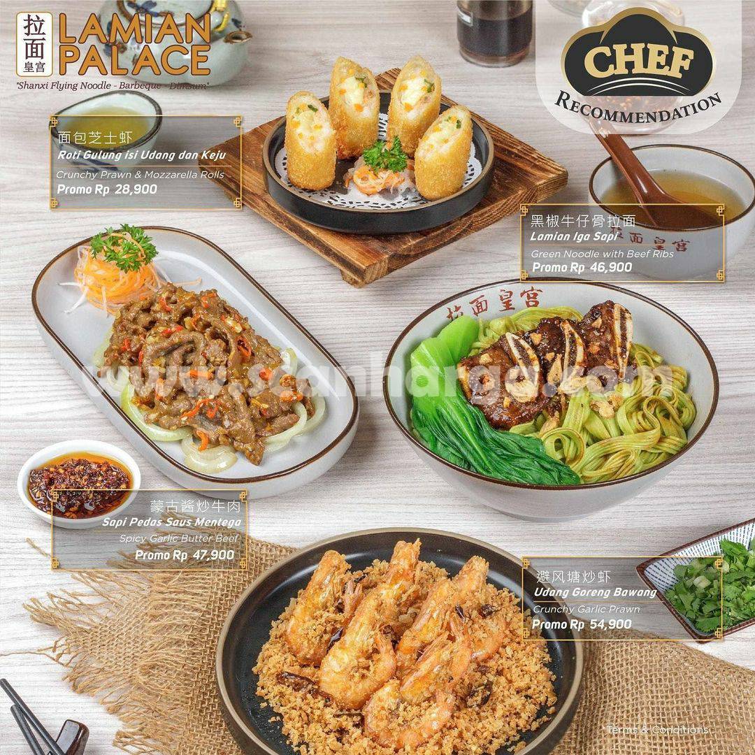Lamian Palace Promo Menu Chef Recommendation Harga mulai Rp. 28.900
