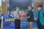 USK Salur Bantuan Tanggap Bencana Banjir Untuk Aceh Utara dan Aceh Timur