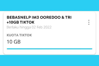 Ada Gratis Extra 10Gb Kuota TikTok Tri dan Im3 Promo Terbaru Indosat Ooredoo Hutchison 2022