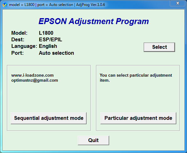 EPSON L1800 Resetter Tool + Keygen Free Download