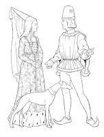 Princess and prince coloring page