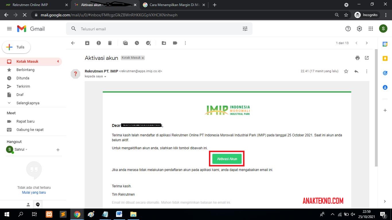 Email IMIP